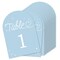 Big Dot of Happiness Wedding Hearts Dusty Blue Table Numbers Centerpieces, Double-Sided 5 x 7 inches Cards, Table Numbers - 1-20
